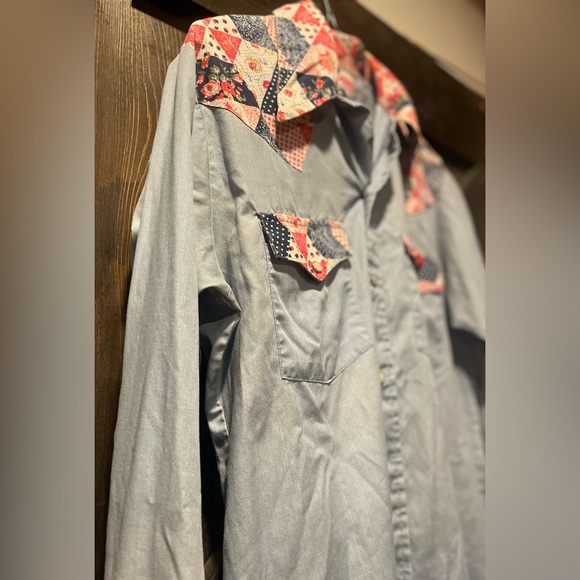 Vintage 70’s Cowboy button down shirt - Picture 3 of 6